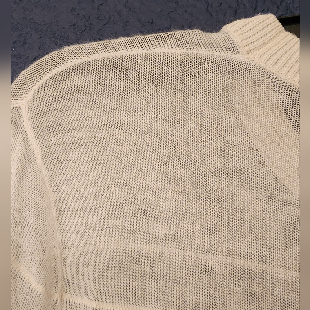 Theory Knit Variegated Stripe Lightweight Semi Sheer/ Linen Blend Size XS/P - Picture 11 of 13